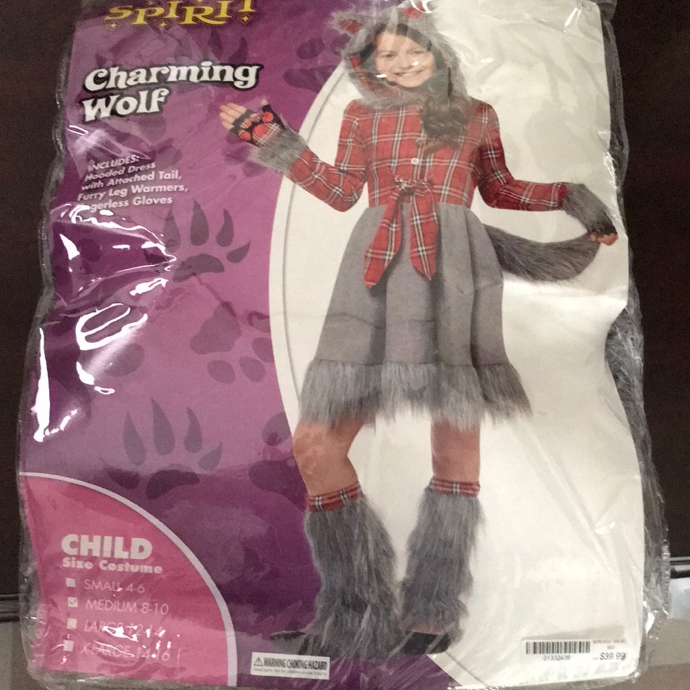 Girls Wolf Halloween Costume